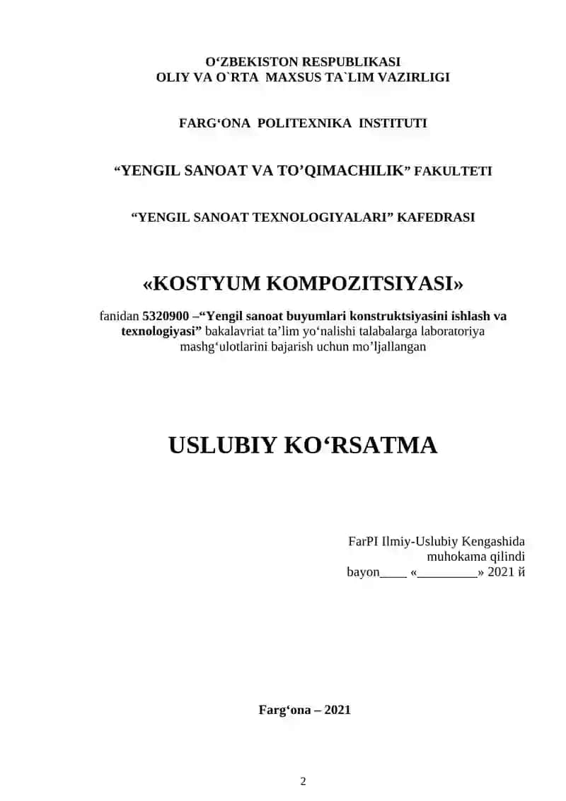 KOSTYUM KOMPOZITSIYASI 2