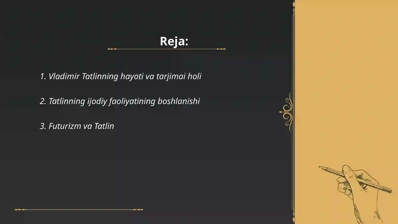 V.Tatlin hayoti va ijodi 2