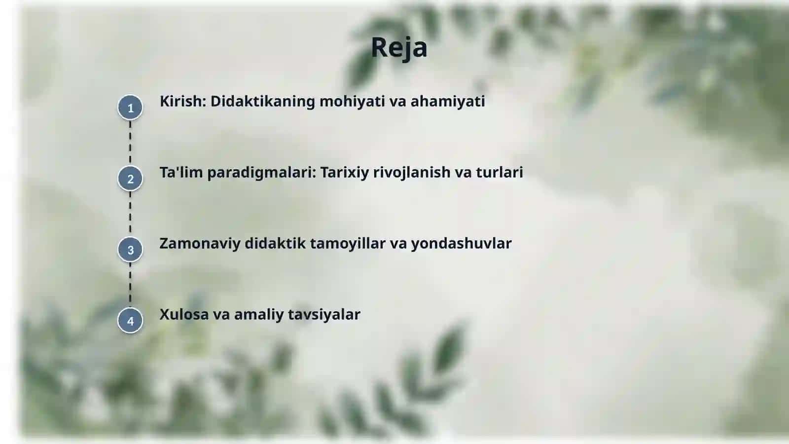 Didaktika ta’lim nazariyasi sifatida. Ta’lim paradigmalari 2
