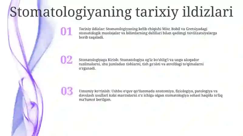 Stomatologiyaga Kirish 2