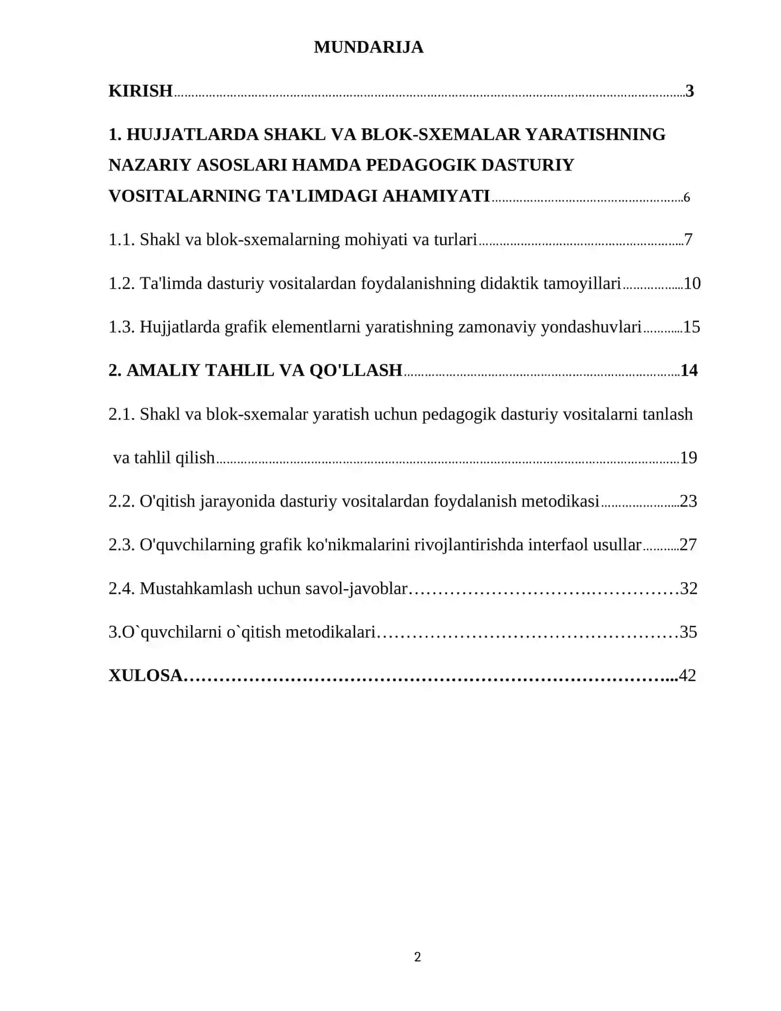 HUJJATLARDA SHAKL VA BLOK-SXEMALAR YARATISH 2