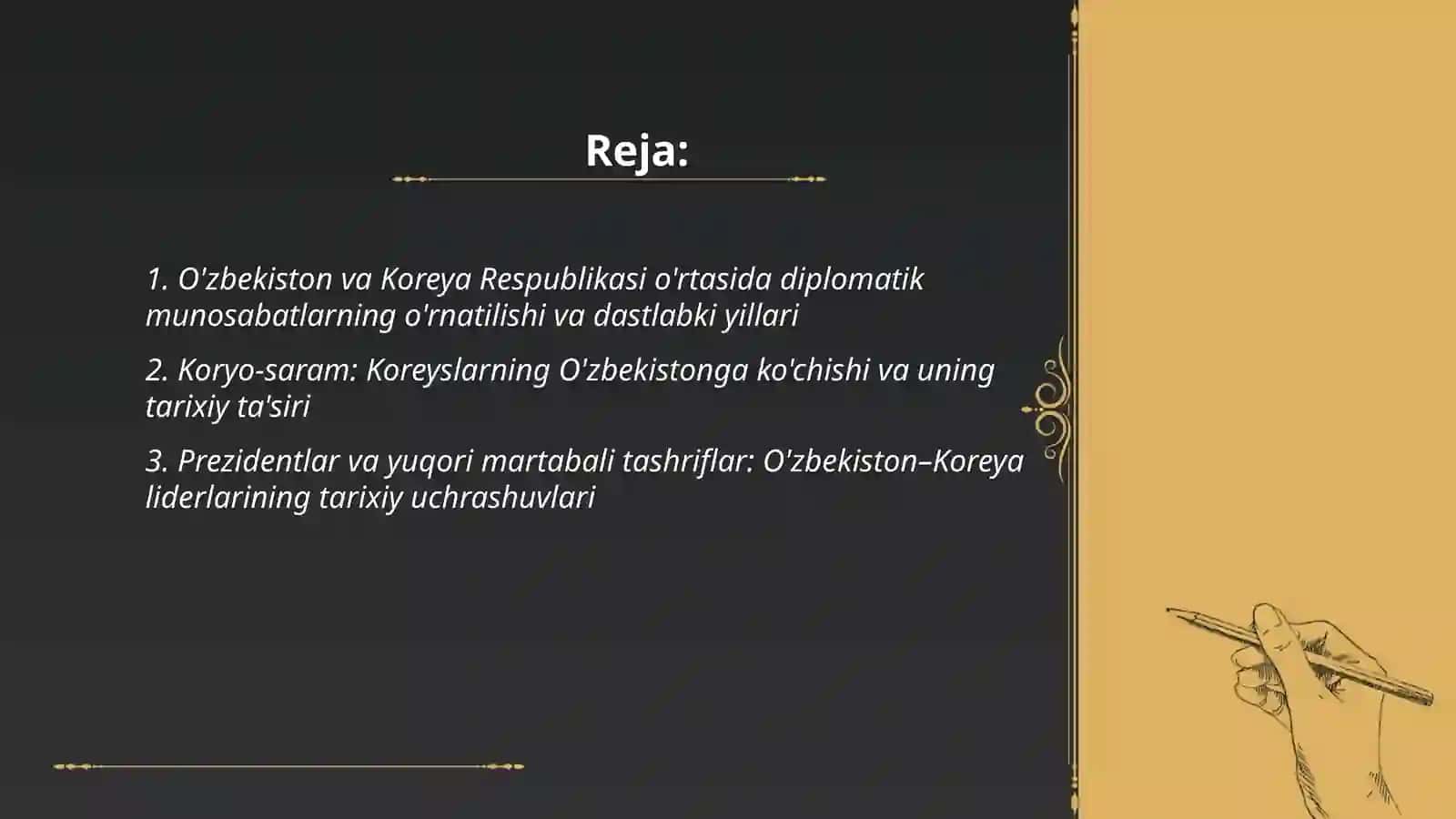 O'zbekiston va Koreya Respublikasi ortasidagi hamkorlik tarixi 2