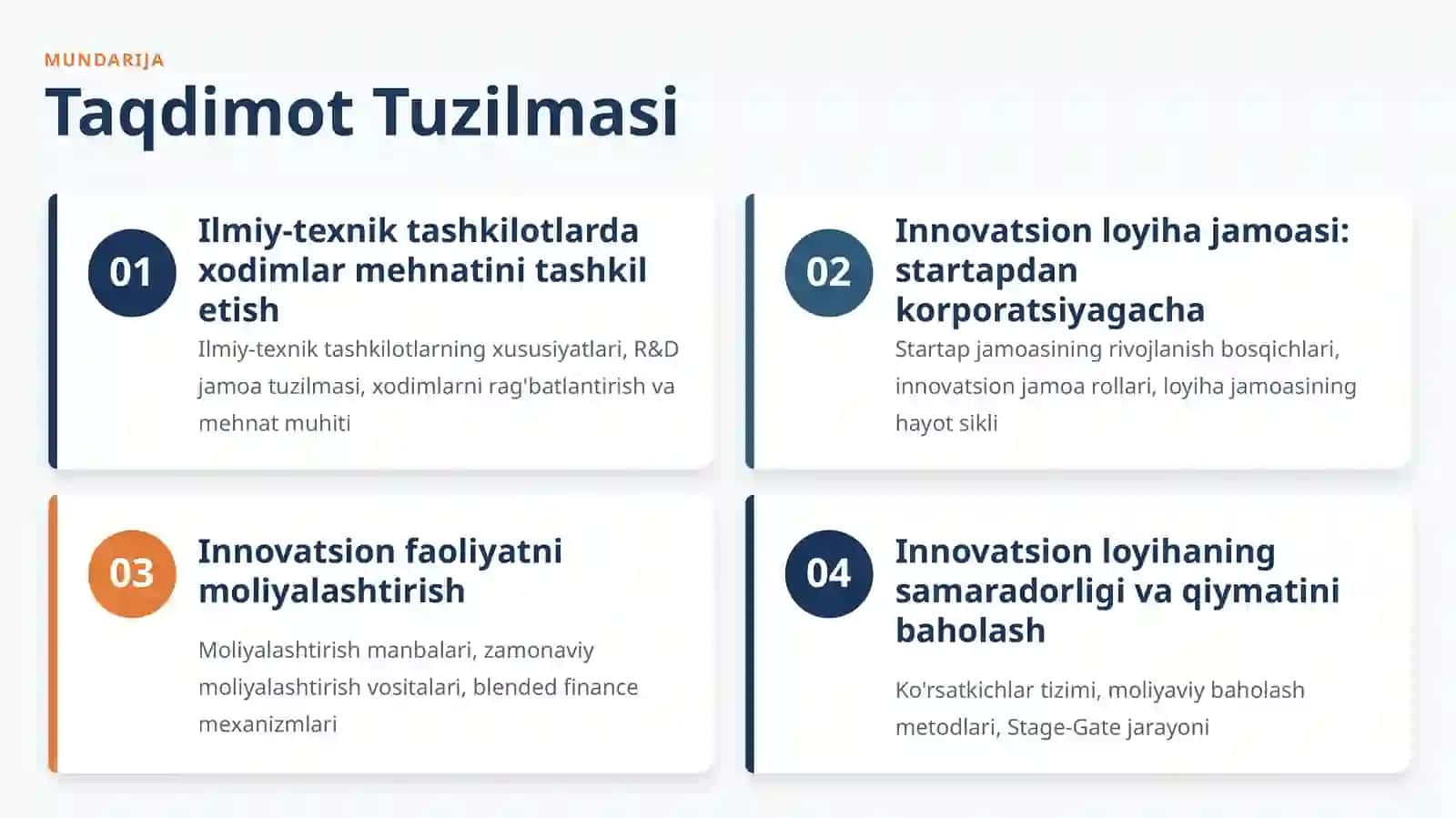 Innovatsion Loyiha Boshqaruvi 2