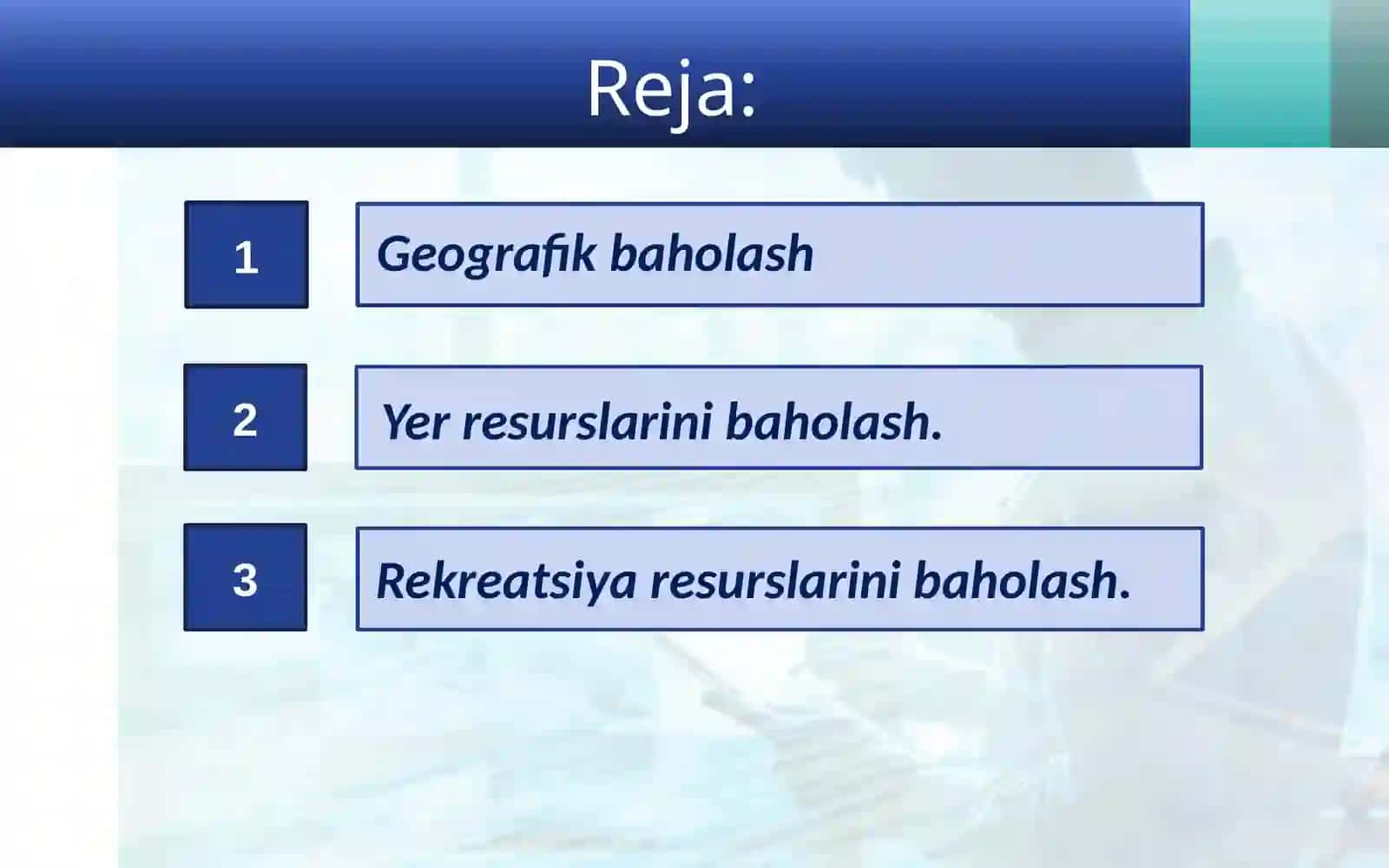 Geografik baholash 2