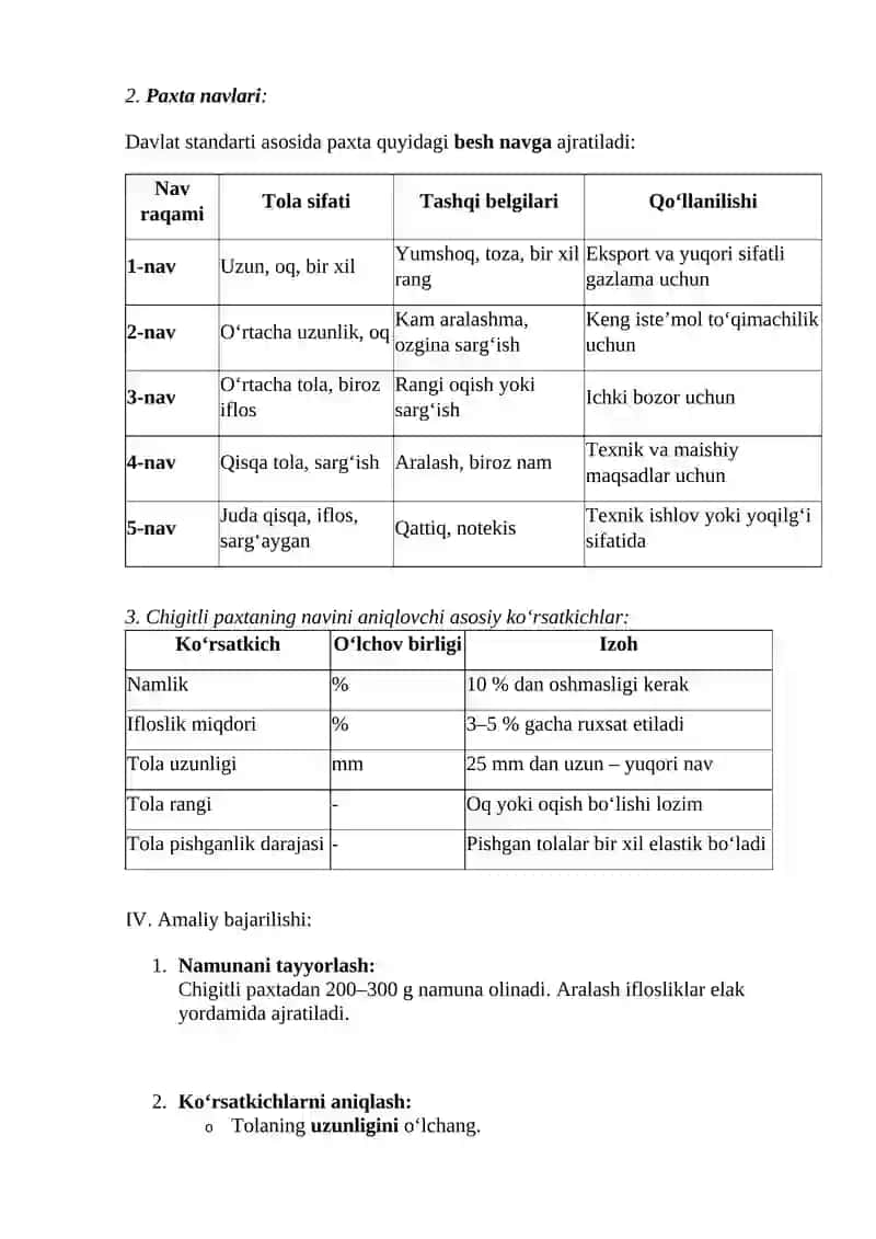 Chigitli paxtani navini aniqlash 2
