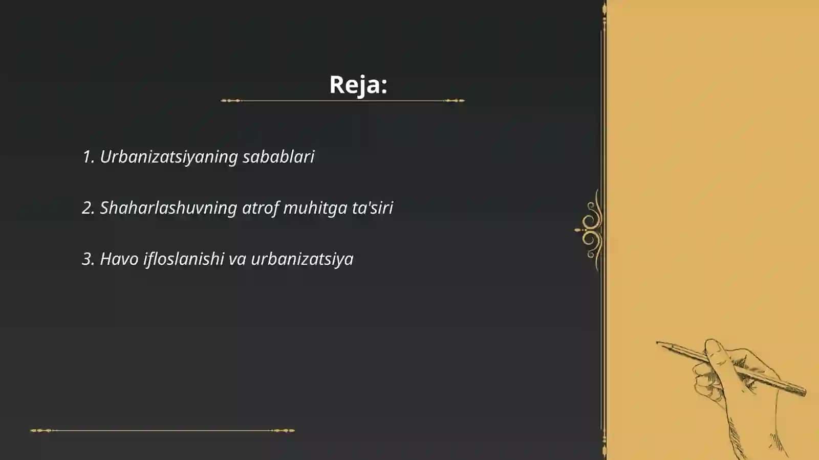 Urbanizatsiya va atrof muhit 2