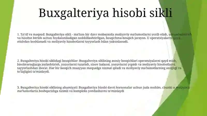 Molyaviy Hisob Faniga Kirish 2