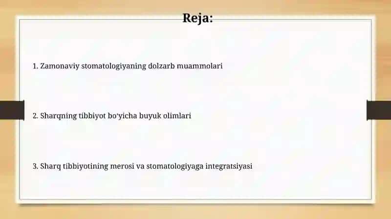 Zamonaviy stomatologiyaning dolzarb muammolari 2
