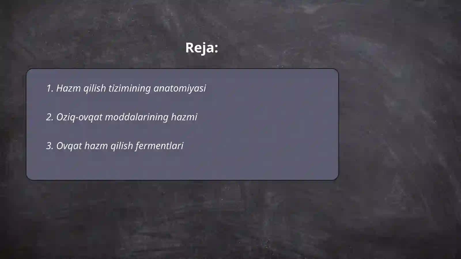 Hazm qilish tizimi 2