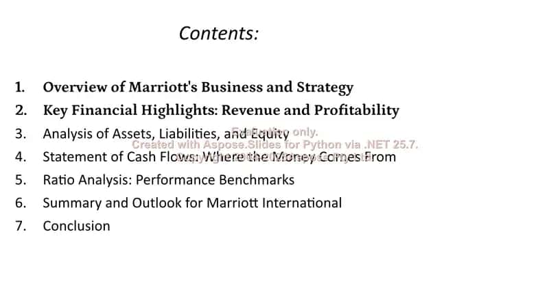 Overview of Marriott's Business and Strategy 2