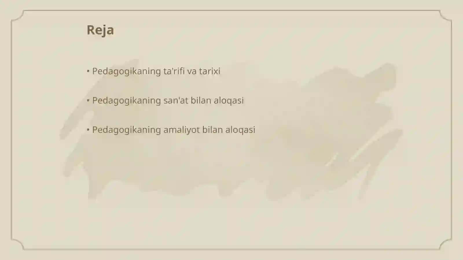 Pedagogika fanmi, san'atmi yoki amaliyotmi? 2