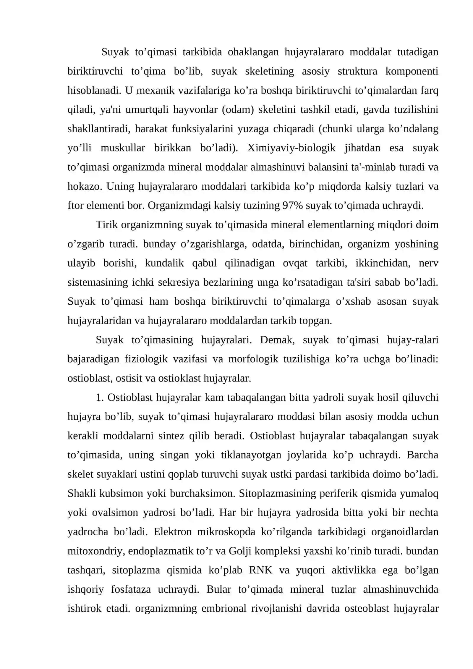 Suyak to’qimasi 2