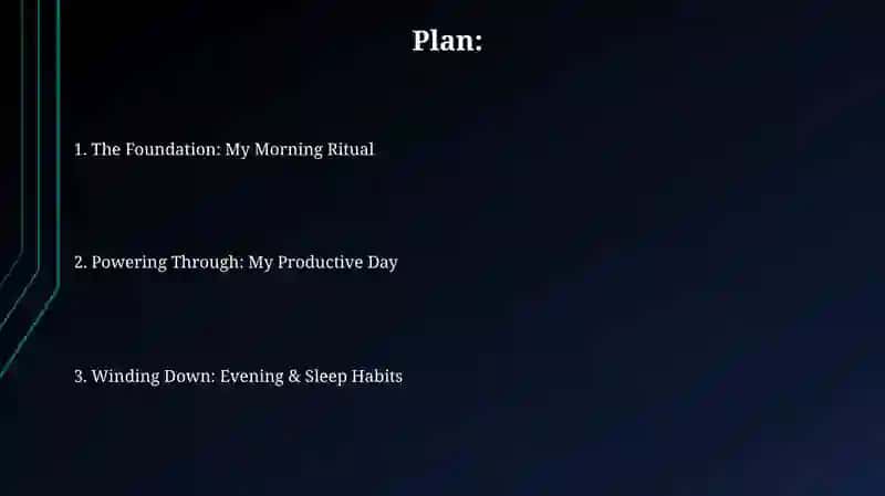 My daily routine of 7 days 2