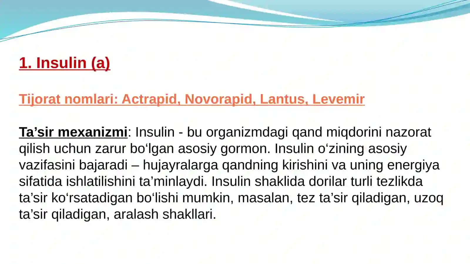 Qandsiz diabetni davolashda ishlatiladigan dori 2