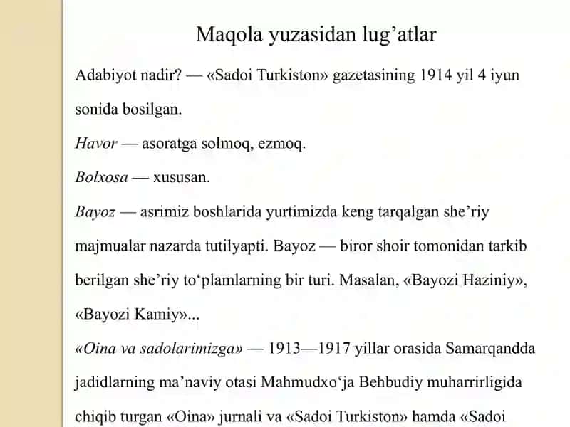 ABDULHAMID CHO’LPON. ADABIYOT NADIR? 2