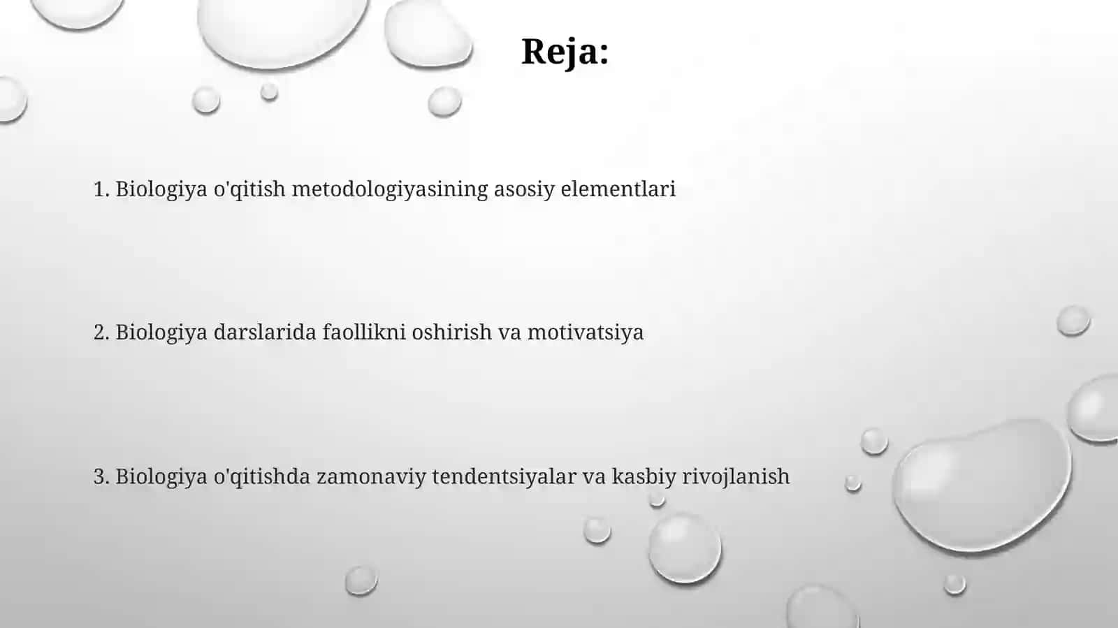 Biologiya  o'qitish  metodikasi 2