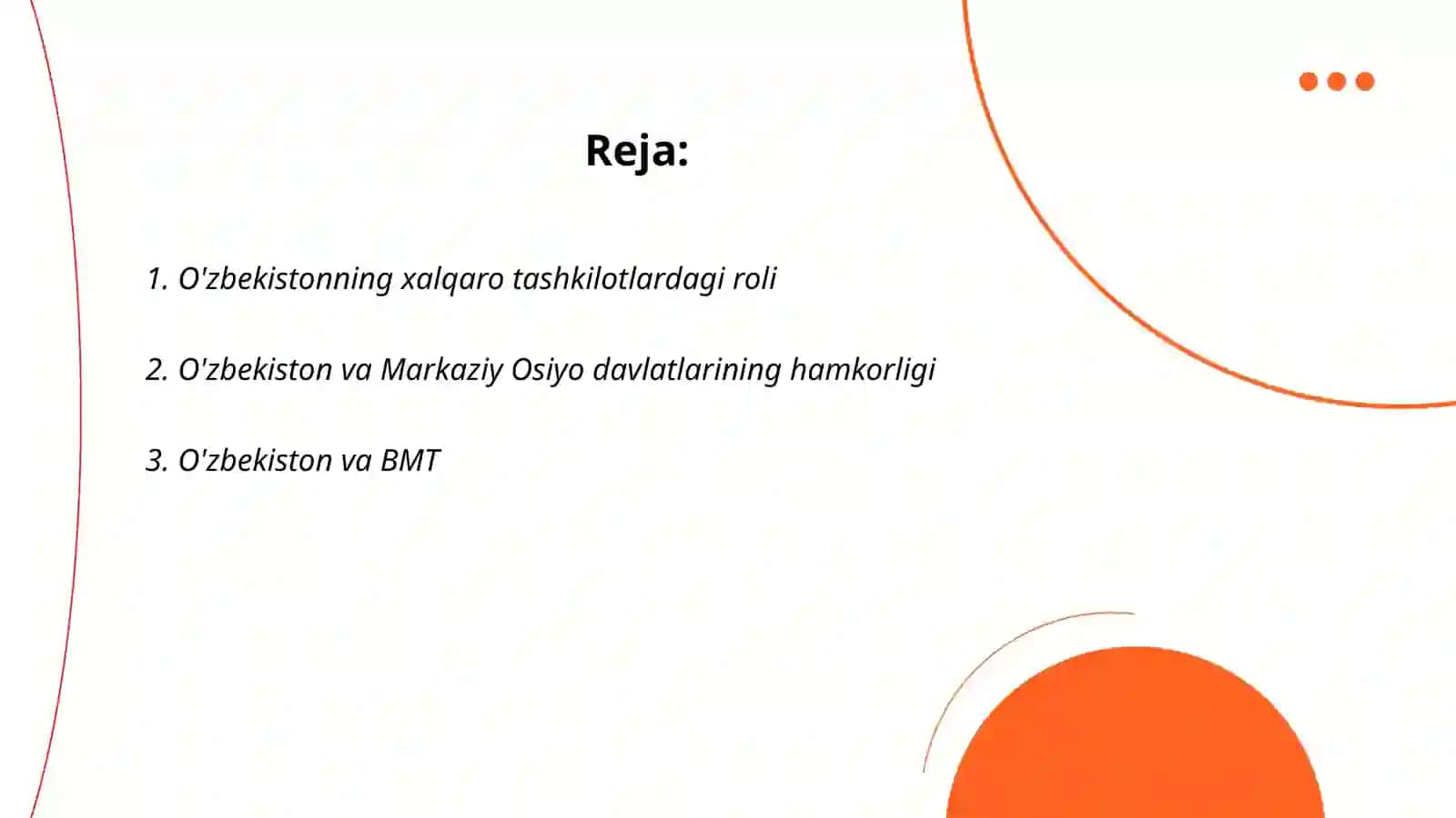 O'zbekiston va jahon hamjamiyati 2