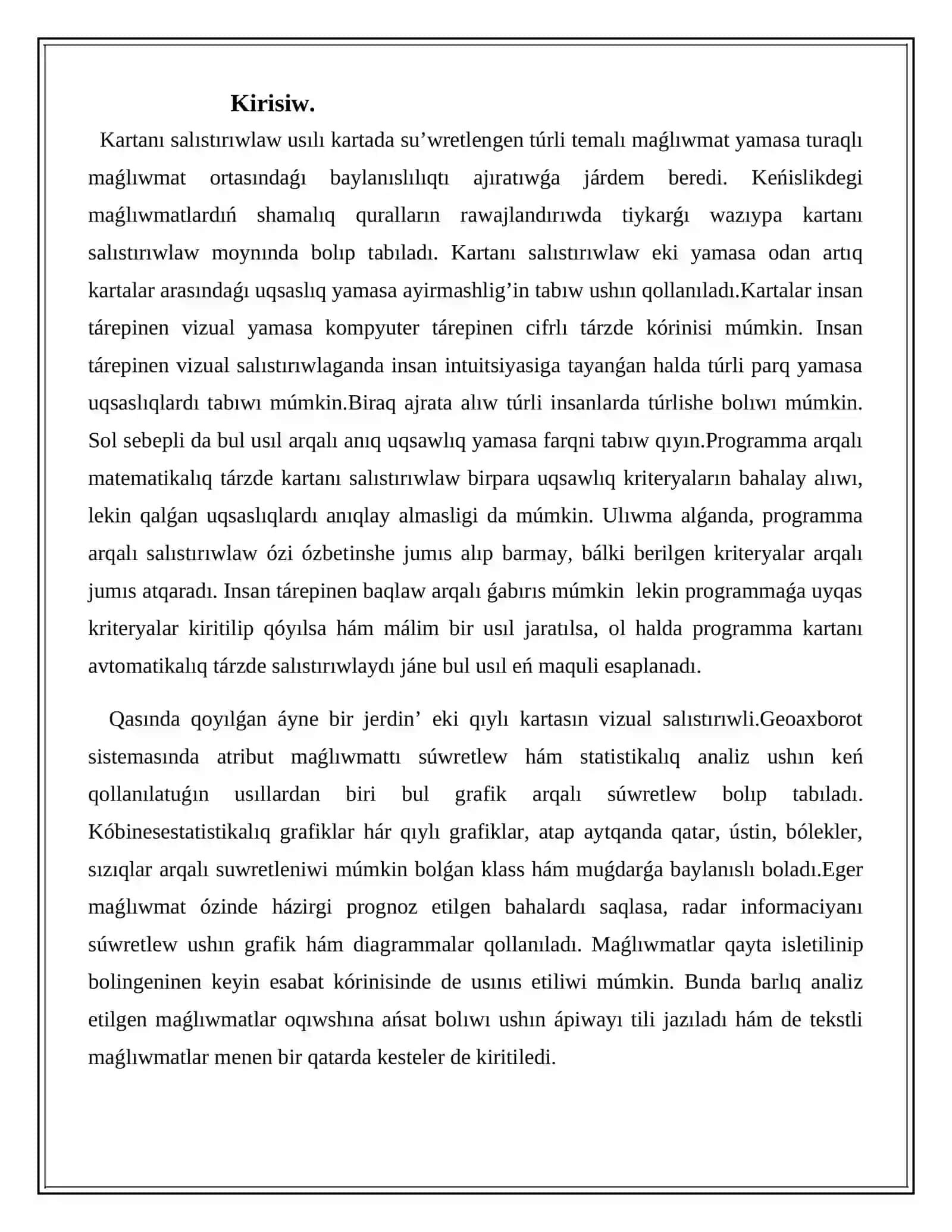 Sanli kartalardı proektlestiriw 2