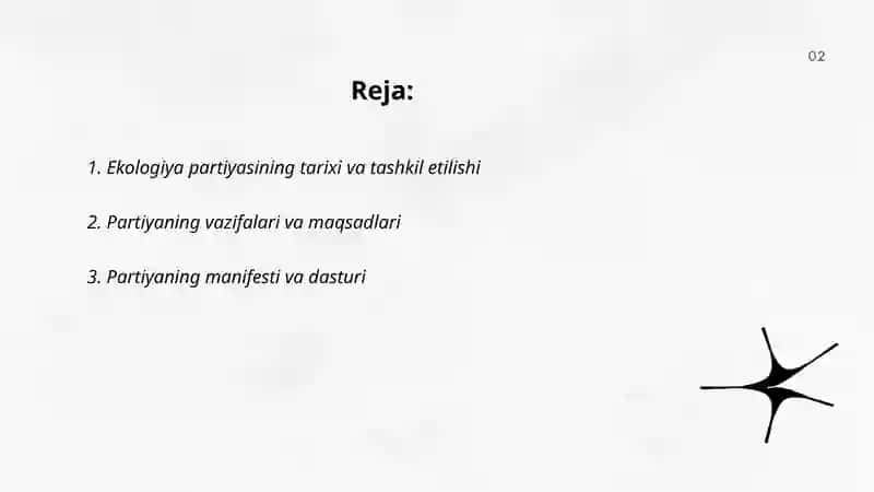 Ekologiya partiyasi haqida 2