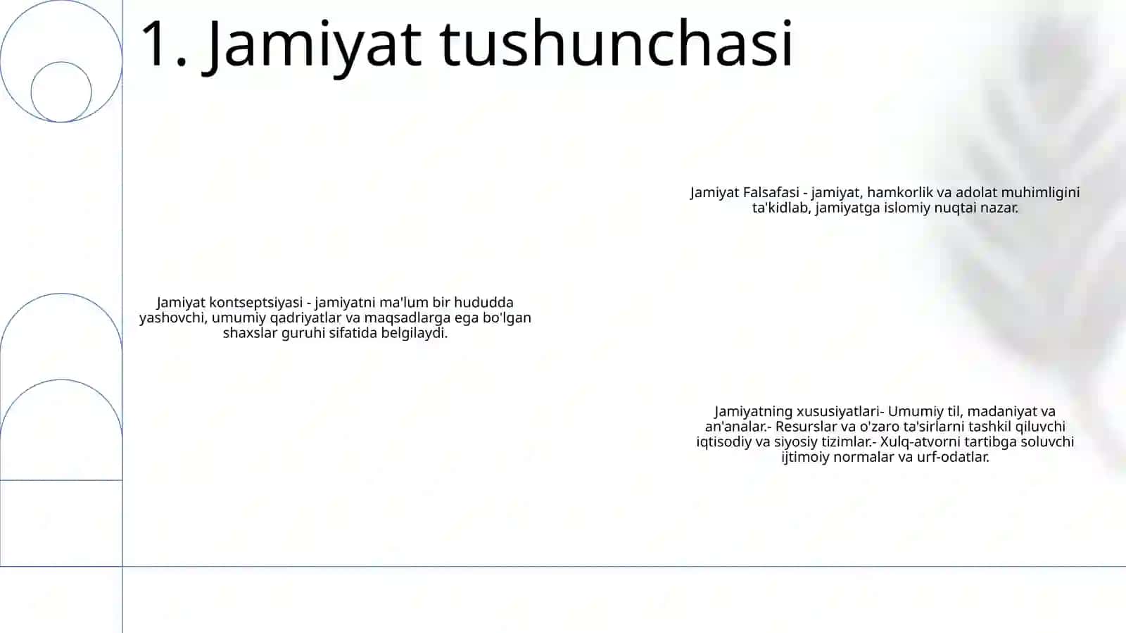 Jamiyat Falsafasi 2