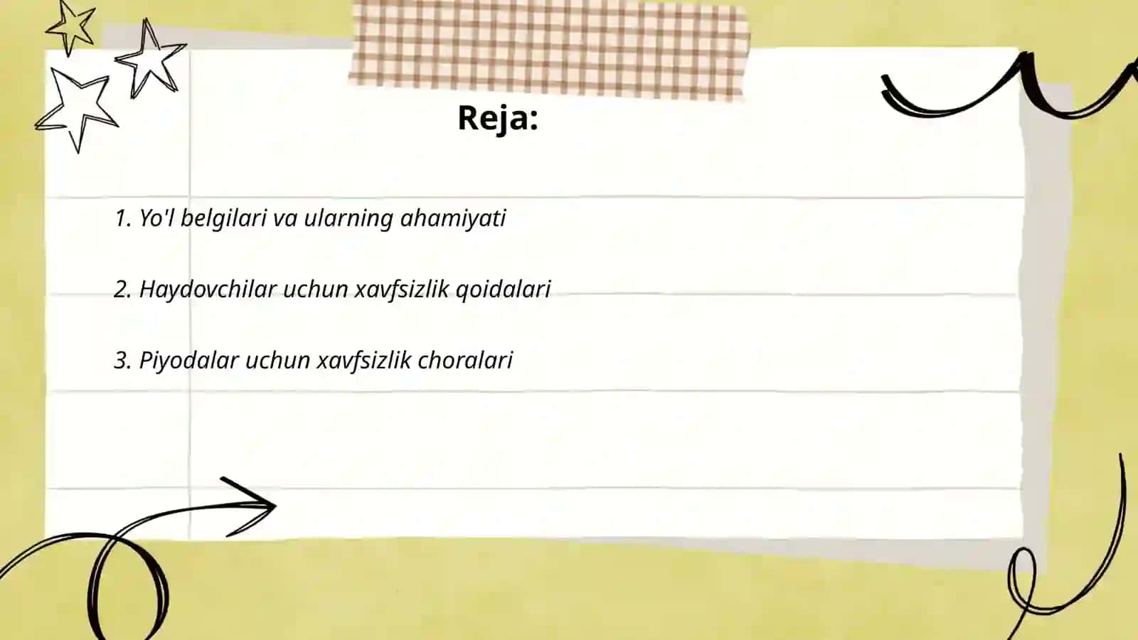 Yo'l belgilari va ularning ahamiyati 2
