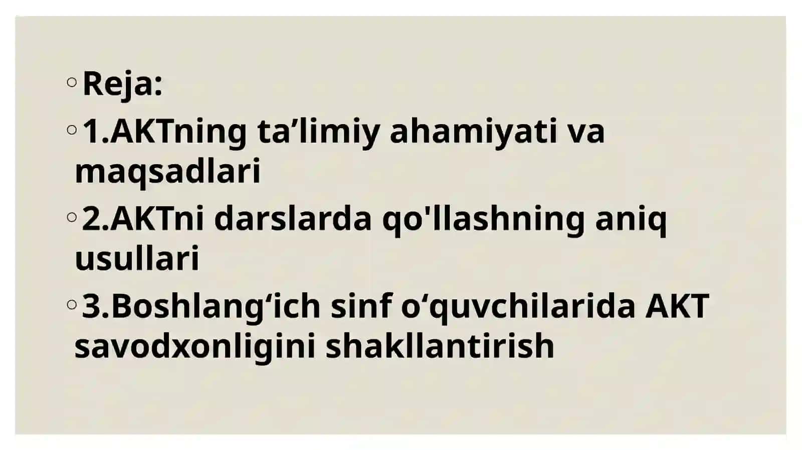 Boshlang’ich sinflarda AKT 2