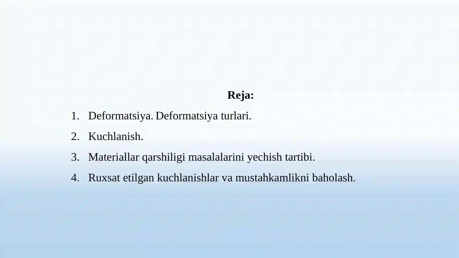 Deformatsiyaturlar va deformatsiya energiyasi 2