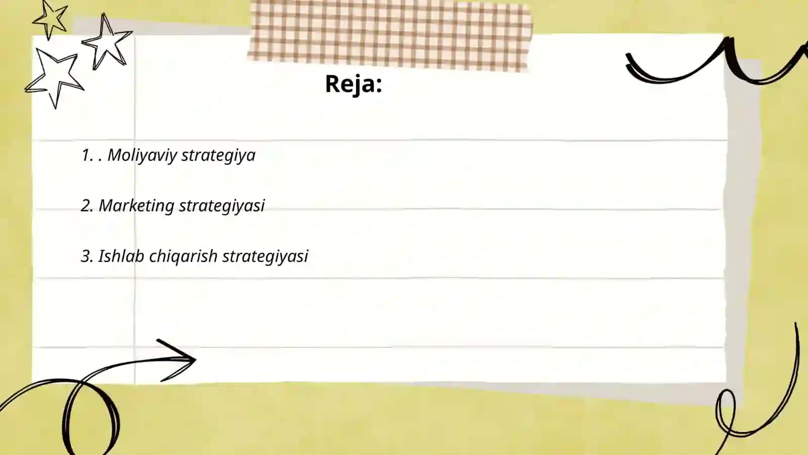 Moliyaviy strategiya 2