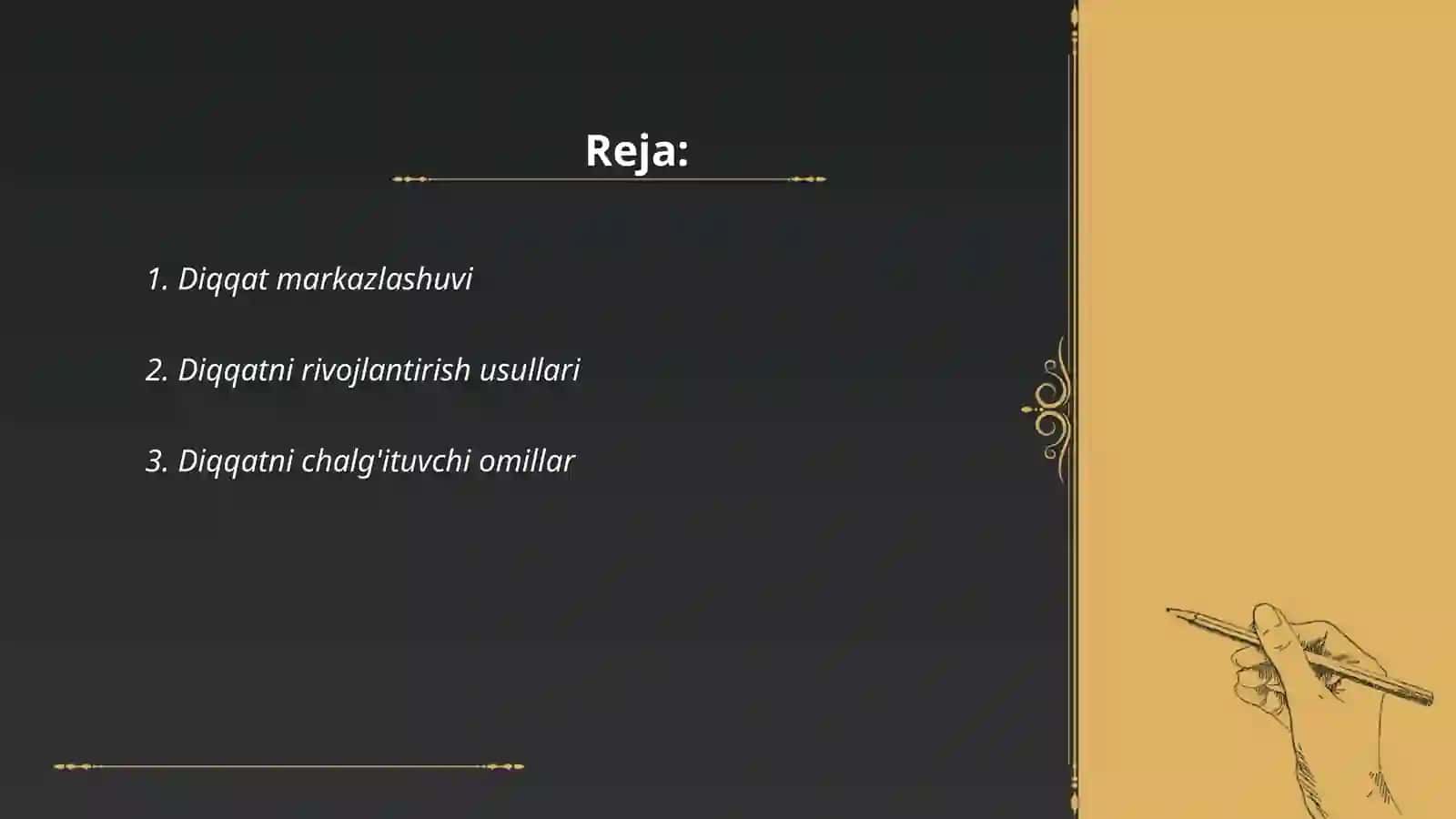Diqqat markazlashuvi 2