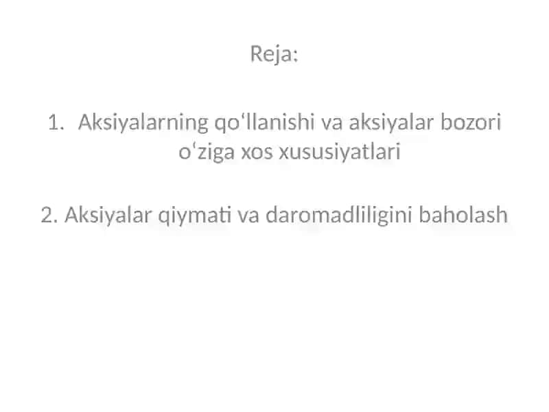 Aksiyalar Bozori 2