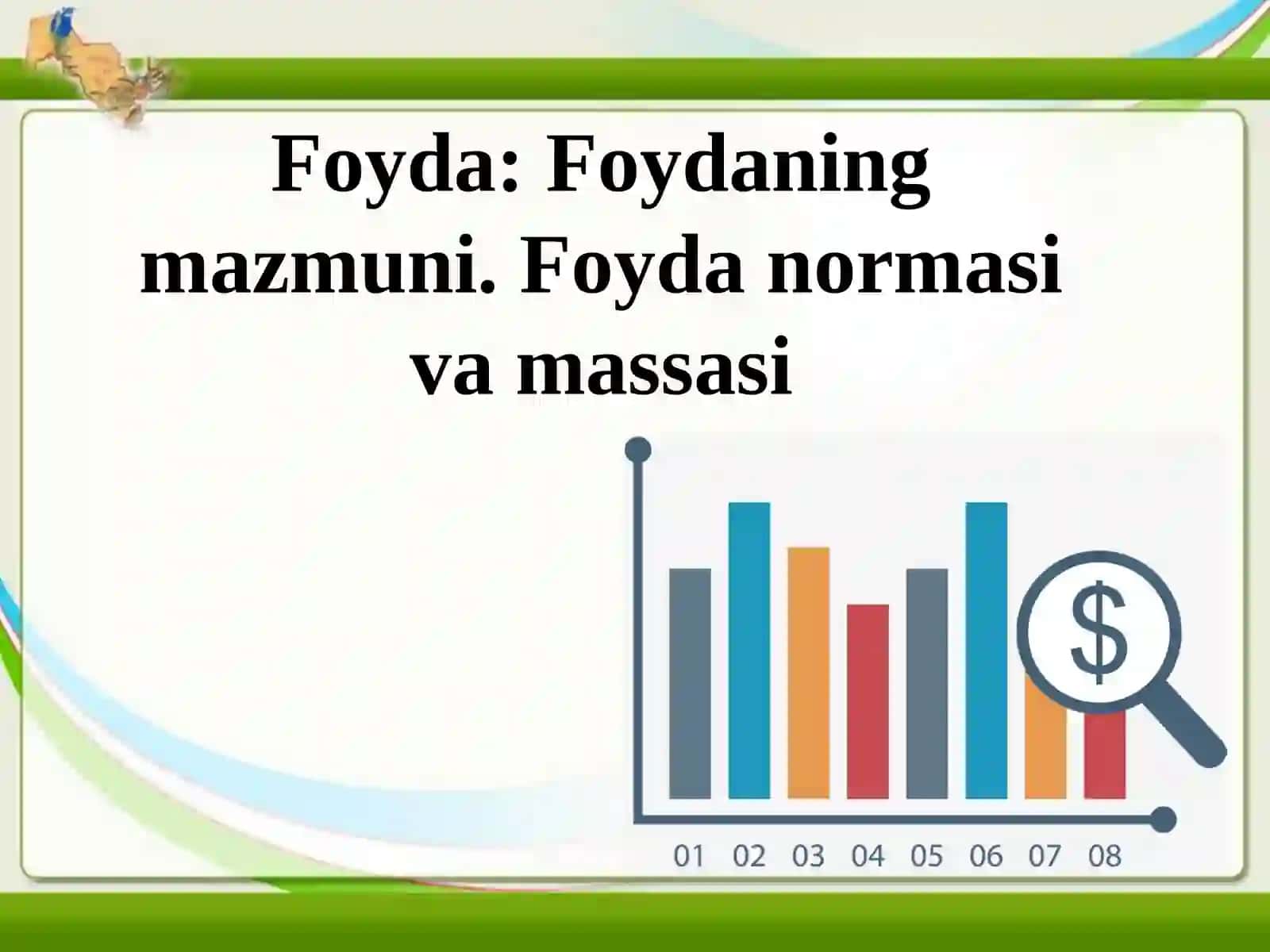 Foyda normasi va massasi 2