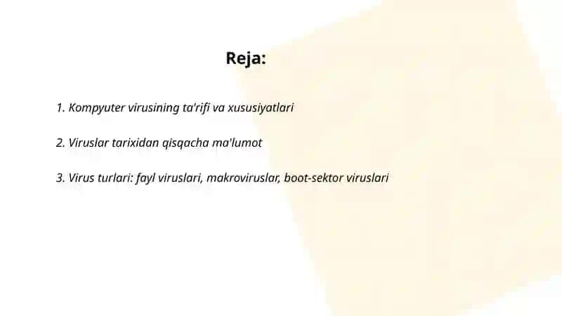 Kompyuter viruslari haqida tushuncha 2