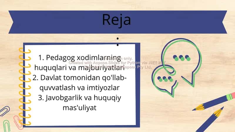 Pedagog xodimlarning huquqiy maqomi 2