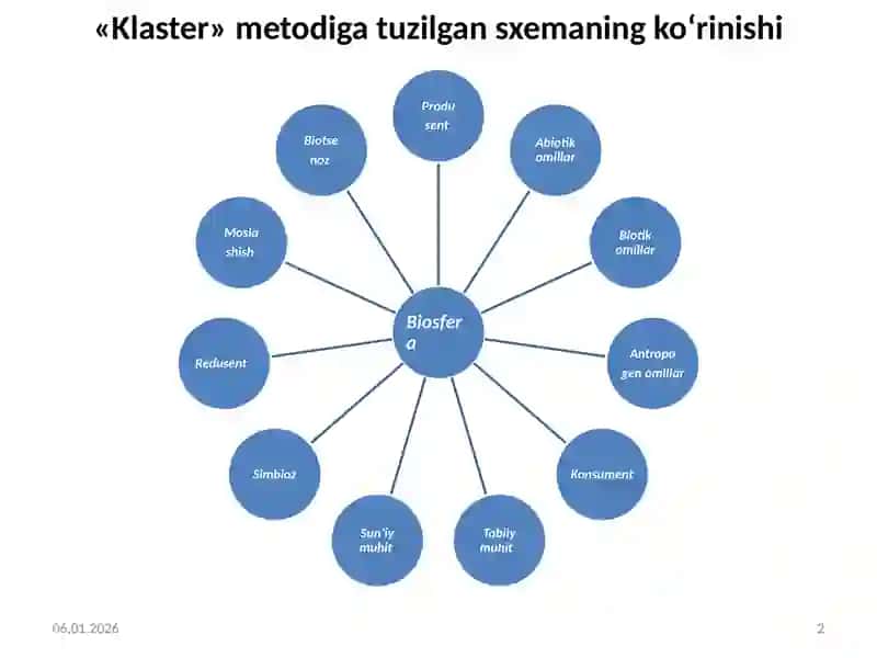 Biosfera haqida umumiy tushuncha 2