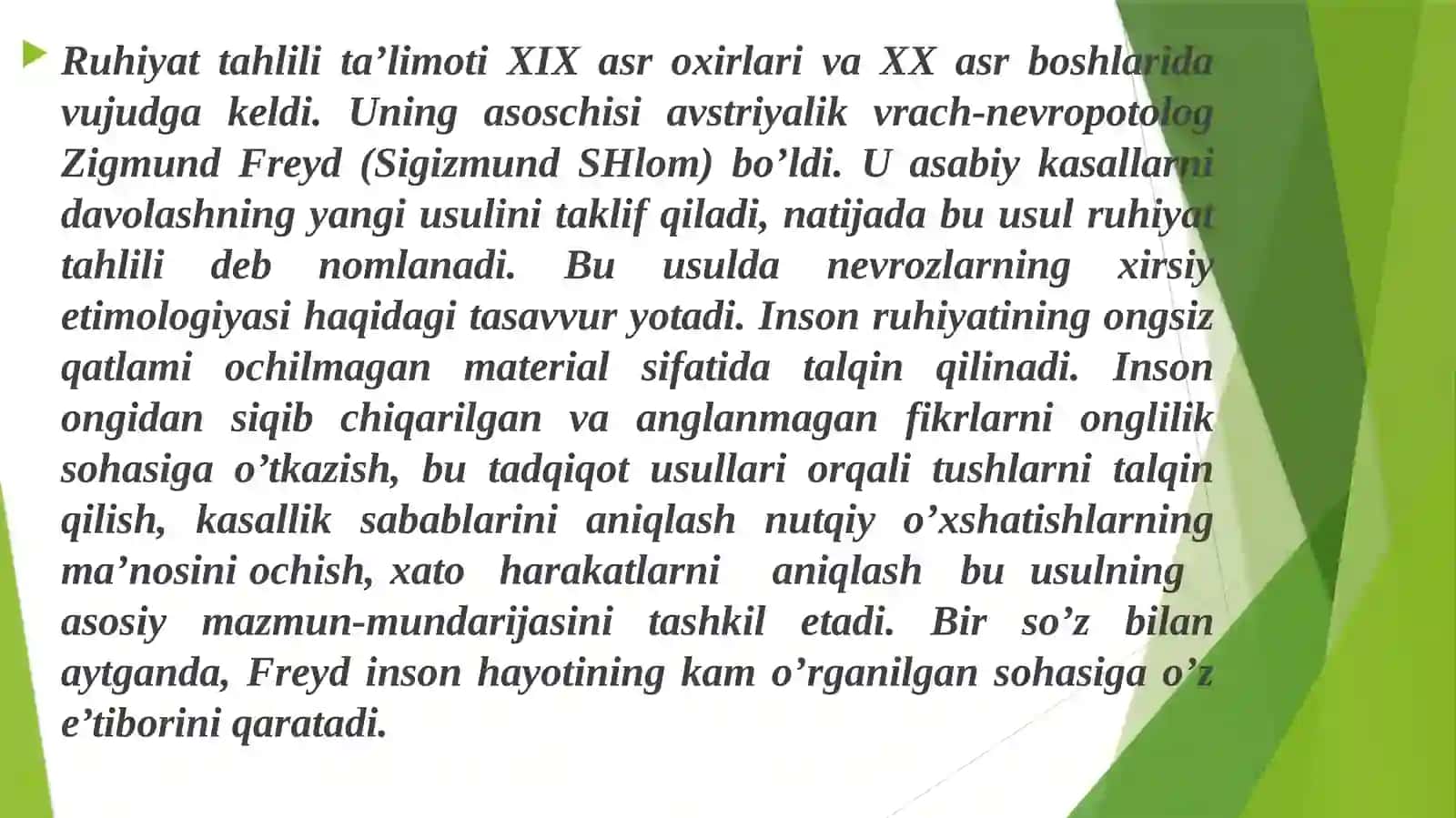 Psixoanalitik konsultatsiya 2