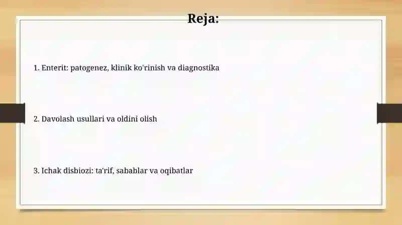 Ichak disbakteriozi, enteritlar 2