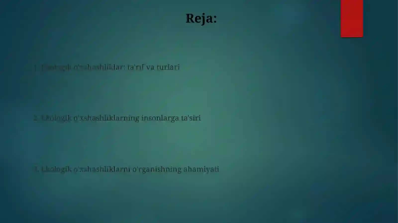 Ekologik o'xshashliklar 2