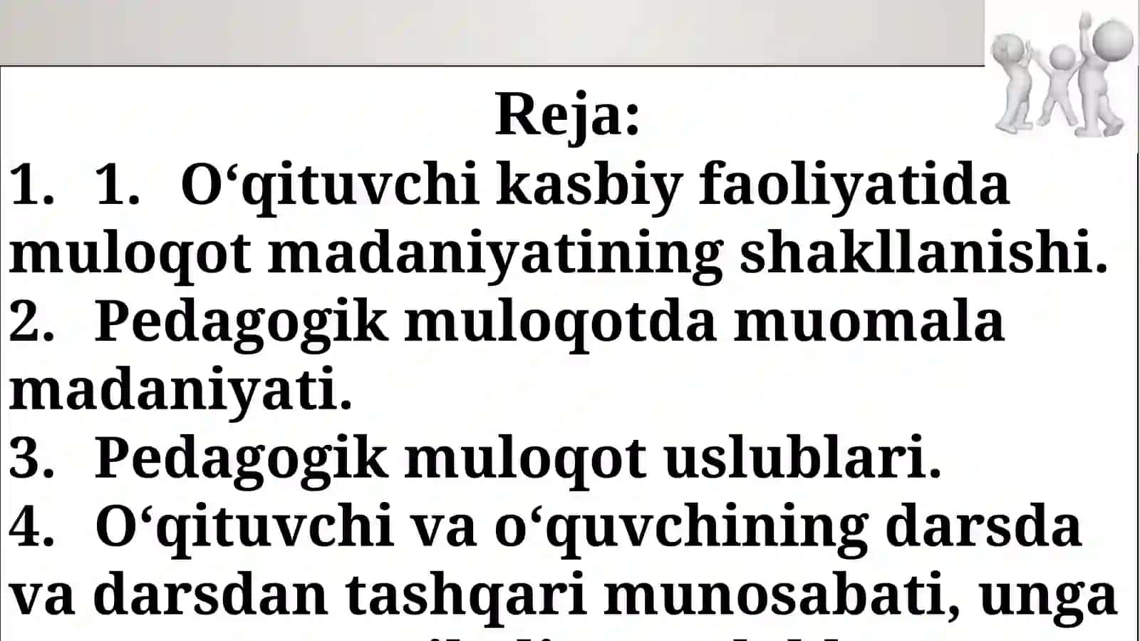 O’qituvchi faoliyatida muloqot madaniyati va psixologiyasi 2