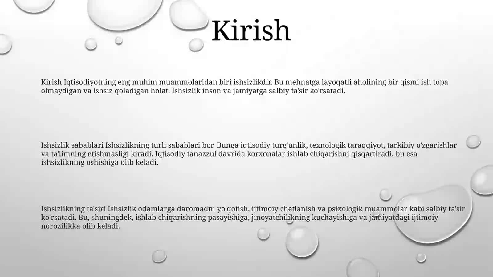 Ishsizlik 2