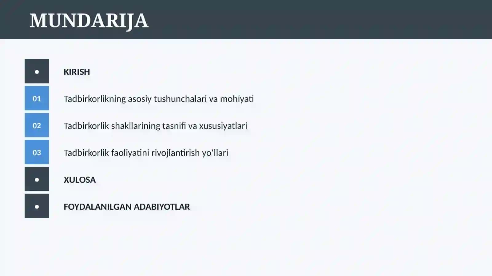 TADBIRKORLIK FAOLIYATI VA UNING SHAKLLARI 2