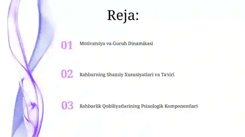 Rahbar qobiliyatlarining psixologik komponentlari 2