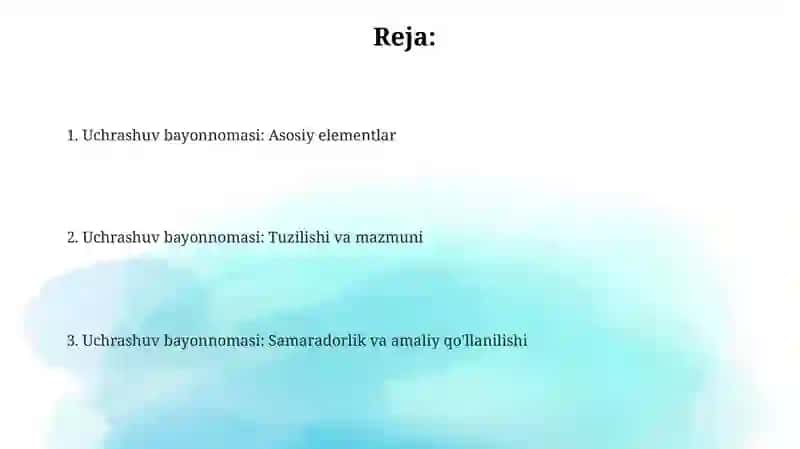 Uchrashuv bayonnomasi 2