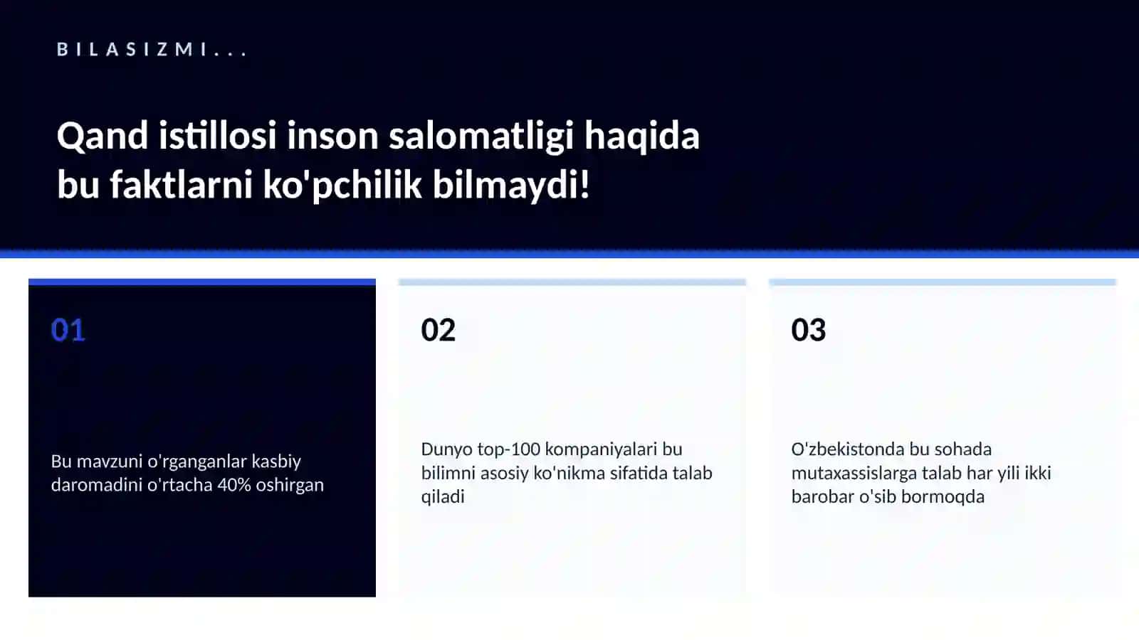 Qand istillosi inson salomatligi 2