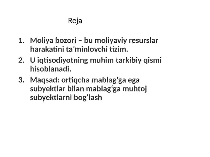 Moliya bozori 2