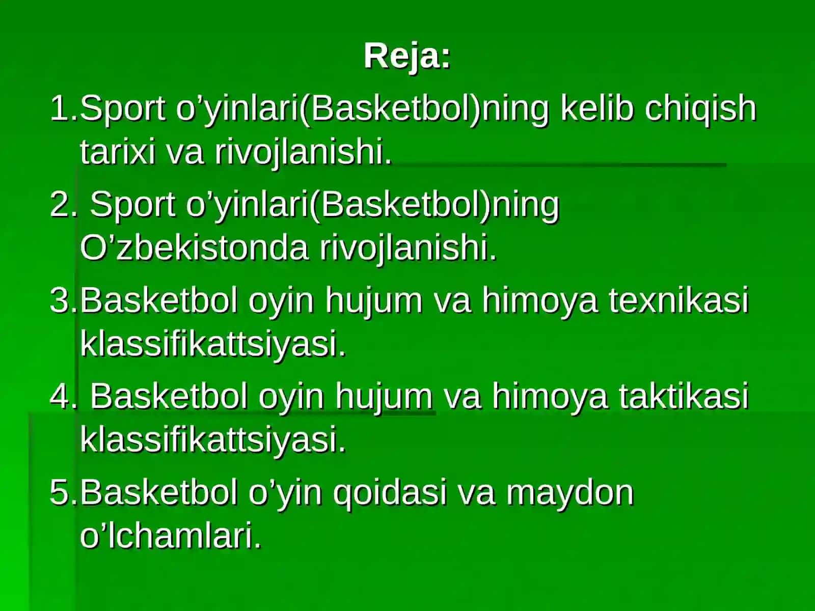 Basketbol tarixi va texnika-taktikasi 2