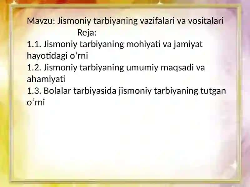 Bolalar jismoniy tarbiyasi 2