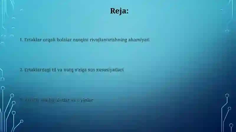 Ertaklar asosida bolalarning nutqini o'stirish 2