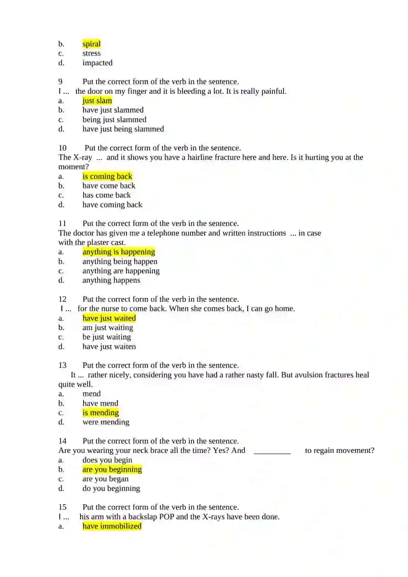Types of Fractures 2