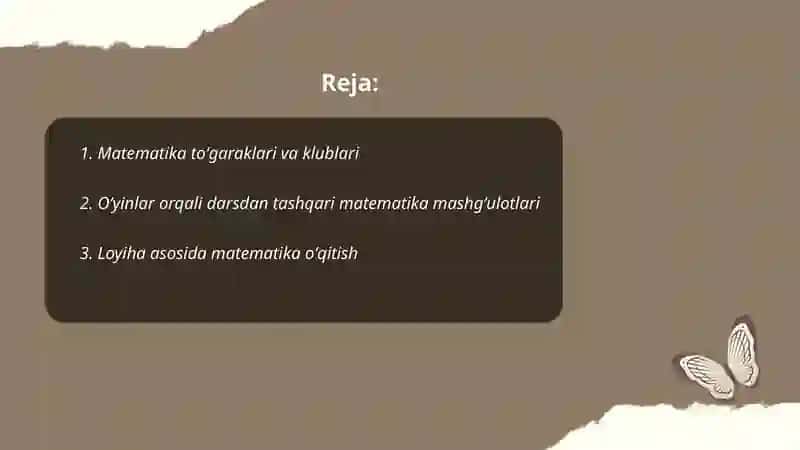 Matematika toʻgaraklari va klublari 2