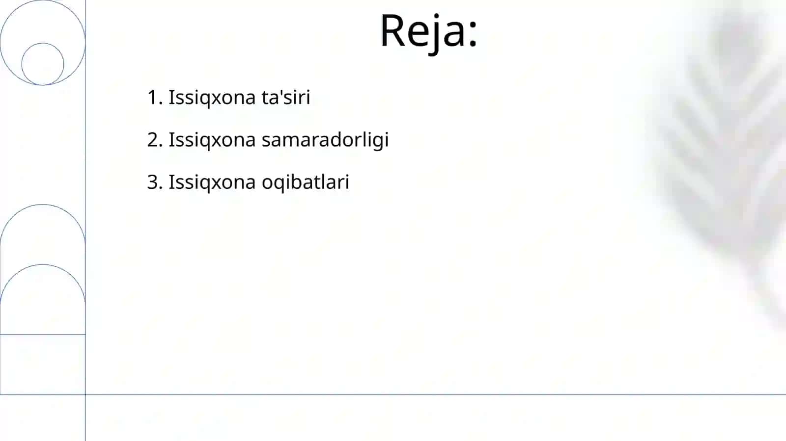 Issiqxona samarasi va uning oqibatlari 2